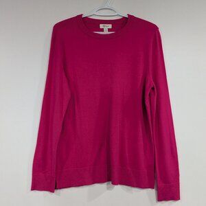 Style & Co. Super Soft Fine Knit Sweater Fuchsia Pink Size Medium